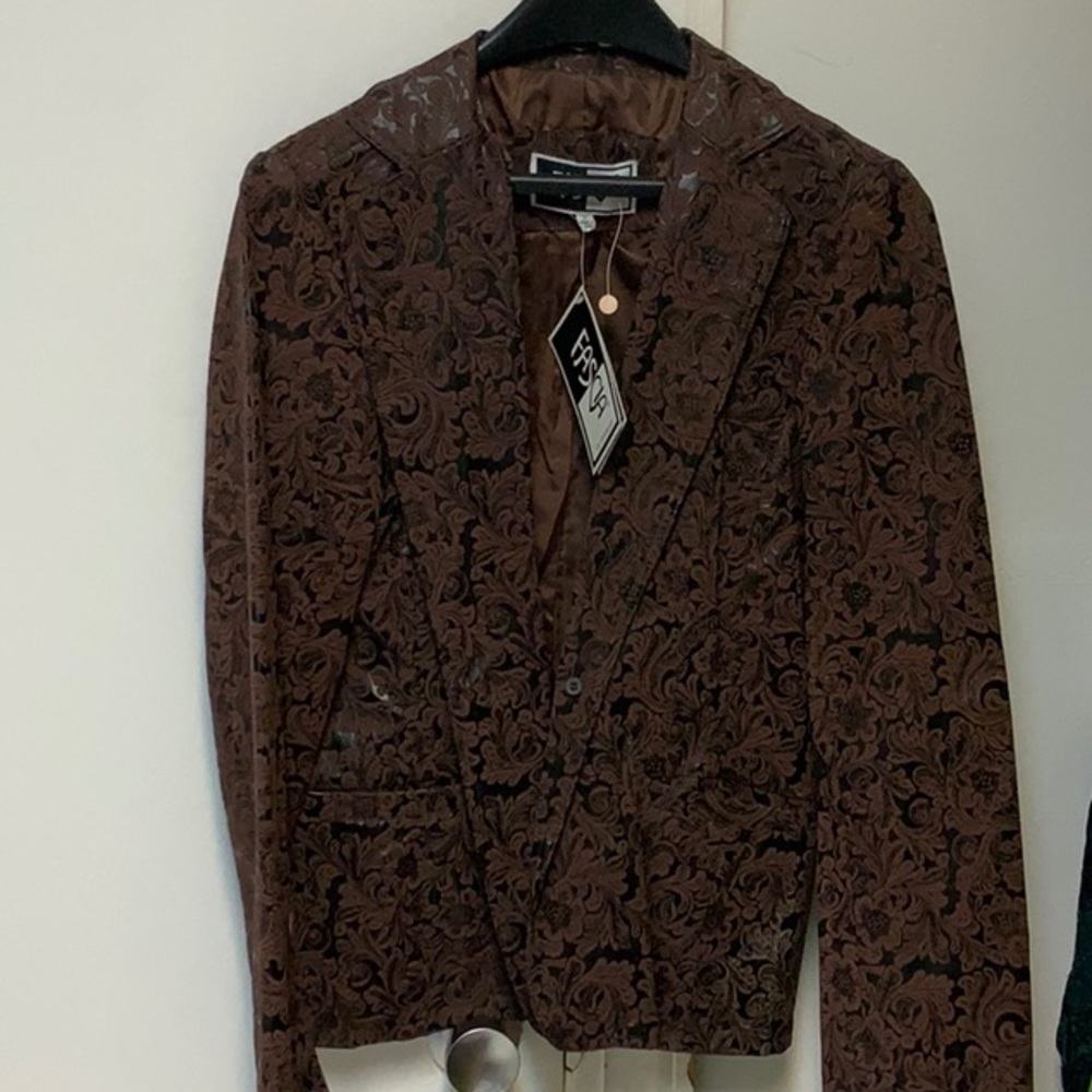 Faux Leather…One of a kind jacket! Sz S